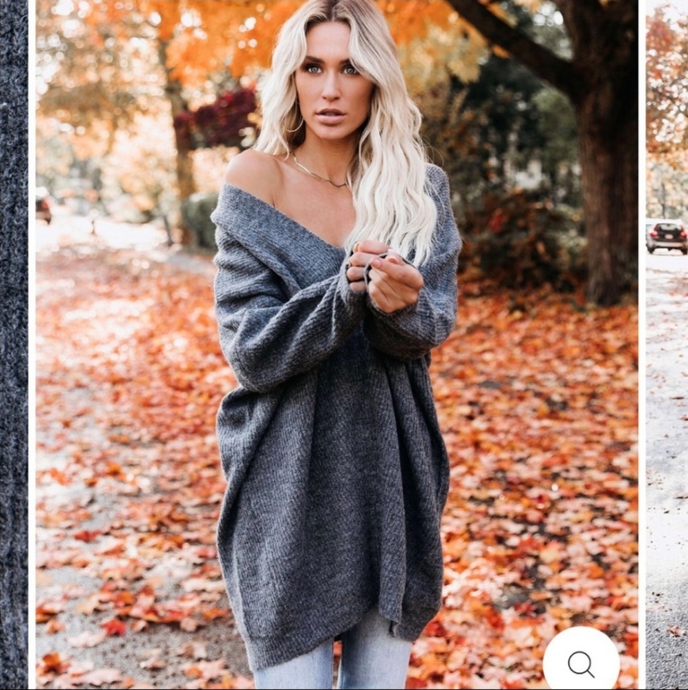 Vici Pumpkin Spice Cotton Blend Tunic Sweater